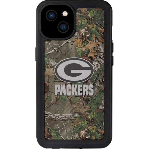 NFL Green Bay Packers Realtree Xtra Green Camo iPhone 15 Plus Waterproof Case